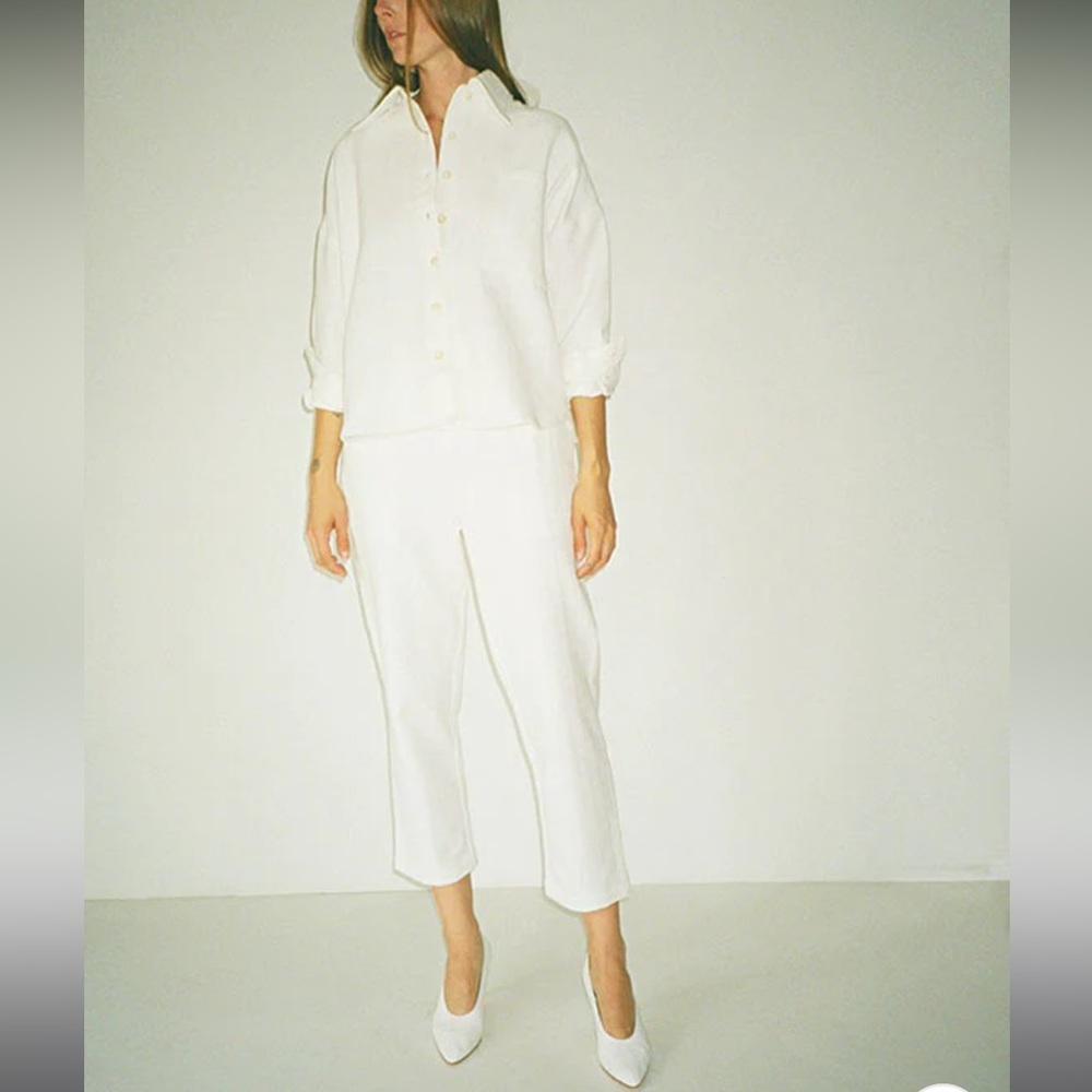 NWT L.F. MARKEY WHITE WENDELL TROUSER